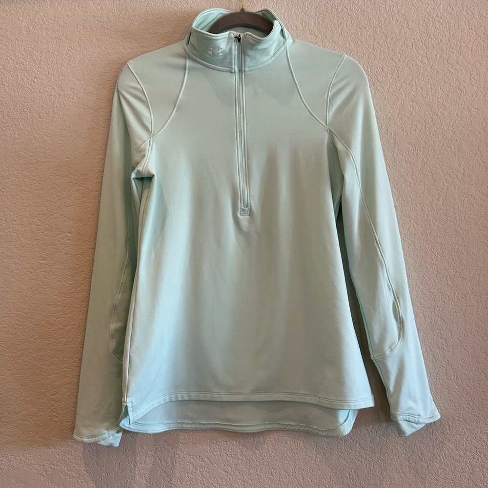 Under Armour Women's Mint Quarter-Zip Sweatshirt.  Size M